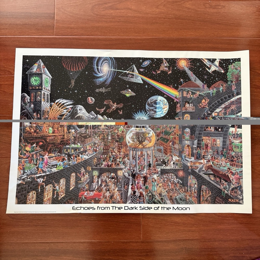 Echoes from The Dark Side of The Moon 50 Pink Floyd Songs by Tom Masse 32x22 Art